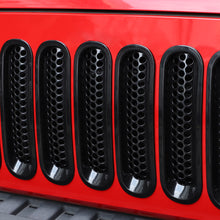 For 2007-2017 Jeep Wrangler JK JKU Clip-in Front Grille Mesh Inserts Trim RT-TCZ
