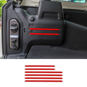 For 2018+ Jeep Wrangler JL 6PCS Rear Tail Trunk Cargo Cover Trim Decor RT-TCZ