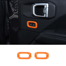 For 2018+ Jeep Wrangler JL JLU & 2020+ Gladiator JT Door Handle Lock Button Cover Trim RT-TCZ