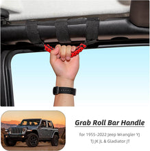 RT-TCZ Top Roll Bar Grab Handles Grip for Jeep Wrangler CJ YJ TJ JK JKU JL JLU & Gladiator JT 4pcs