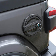 RT-TCZ Locking Fuel Filler Cover Aluminum Gas Tank Door Exterior Accessories for Jeep Wrangler 2018+ JL JLU Carbon Fiber Texture