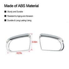 For 2014+ Jeep Cherokee Rear View Mirror Rain Eyebrow Trim Chrome ABS RT-TCZ