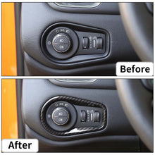 For 2015-2020 Jeep Renegade Headlight Switch Button Frame Trim Cover Decor RT-TCZ