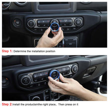 For 2018+ Jeep Wrangler JL JLU & Gladiator JT Air Conditioner Switch Knob Cover Trim Style A RT-TCZ