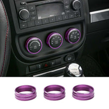 For Jeep Wrangler JK 11-17/Compass 10-16 Patriot Air Conditioner Switch Knob Trim Ring RT-TCZ