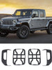For 2020+ Gladiator JT Exterior Taillight Rear Lamp Protection Cover Trim Black RT-TCZ