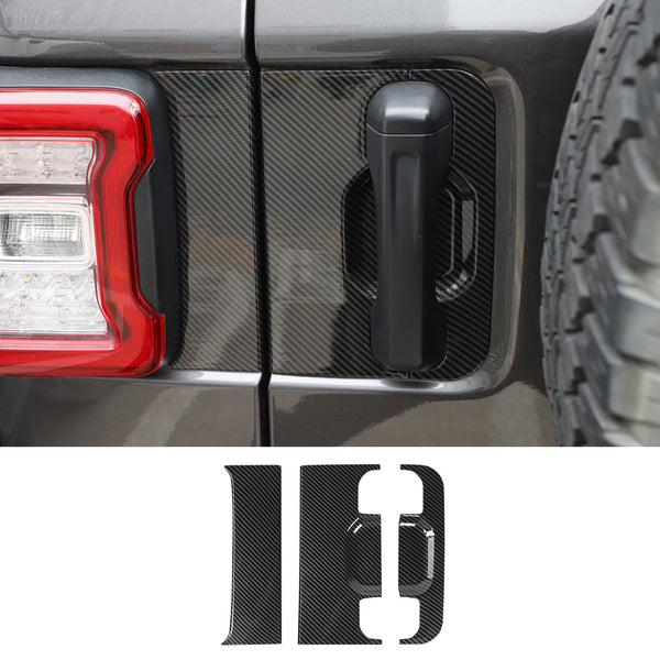 RT-TCZ for 2018+ Jeep Wrangler JL JLU Exterior Decoration Cover Frame Trim  Carbon Fiber Accessories