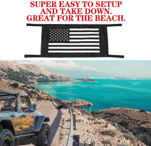 For Jeep Wrangler YJ, TJ, JK, JKU, JL, JLU, JT Car Roof Hammock with American Flag