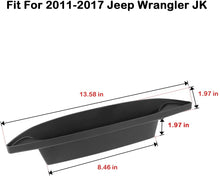 RT-TCZ Passenger Storage Box Handle Tray Organizer Grab Accessory for Jeep Wrangler JK 2011-2017