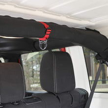 RT-TCZ 2PCS Roll Bar Coat Hanger Clothes Hook for Jeep Wrangler CJ YJ TJ LJ JK JKU JL JLU JT Sports Sahara Freedom Rubicon & Unlimited X 2/4 Door (Red)