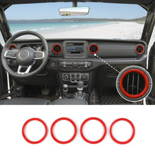 For 2018-2023 Jeep Wrangler JL JLU Interior Trim Full Set Available Separately Red RT-TCZ