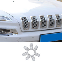 For 2014-2018 Jeep Cherokee Grille Inserts ABS Mesh Honeycomb Grill Cover Trim Kit RT-TCZ