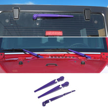 For 2007-2017 Jeep Wrangler JK Front & Rear Window Windshield Wiper Decor Cover Trim RT-TCZ