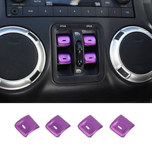 For 2012-2017 Jeep Wrangler JK Aluminum Alloy Interior Window Control Switch Button Cover Trim RT-TCZ