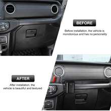 For 2018-2023 Jeep Wrangler JL/Gladiator Co-pilot Handle Storage Box Phone Holder Base  JT Black RT-TCZ