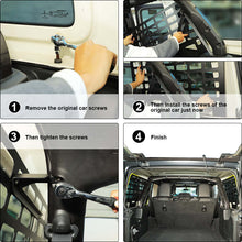 For 2018+ Jeep Wrangler JL 4-Door Rear Trunk Luggage Rack Cargo Shelf Holder Black 2PCS RT-TCZ