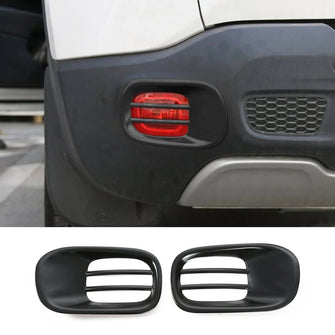 For 2016+ Jeep Renegade Rear Tail Fog Light Lamp Frame Trim Cover RT-TCZ