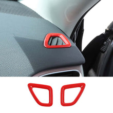 For 2014+ Jeep Cherokee 2pcs Up Vent Decoration Ring Cover Trim RT-TCZ