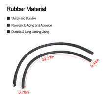 For 2018+ Jeep Wrangler JL/Gladiator JT Rubber Strips Wheel Eyebrow Mudguard RT-TCZ