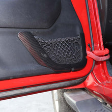 For 2011-2017 Jeep Wrangler JK 4DR Car Inner Door Net Bag Frame Trim ABS RT-TCZ