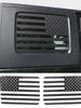For 2007-2010 Jeep Wrangler JK JKU Rear Window American Flags Trim Sticker Decals Carbon Fiber RT-TCZ