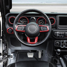 RT-TCZ 21pcs Interior Trim Full Set Kit for 2018-2023 Jeep Wrangler JL JLU & Gladiator JT Red Carbon Fiber