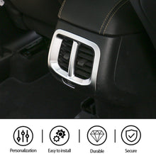 For 2014-2018 Jeep Cherokee Rear Seat Air Vent Outlet Cover Trim Frame Silver RT-TCZ