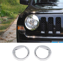 For 2011-2016 Jeep Patriot Headlight Trim Cover ABS Angry Birds Style Front Lamp Bezels RT-TCZ