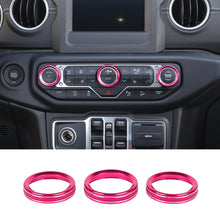 For 2018+ Jeep Wrangler JL JLU & Gladiator JT Air Conditioner Switch Knob Cover Trim Style A RT-TCZ