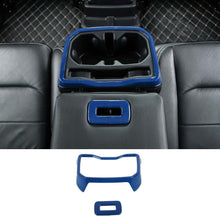 For 2018+ Jeep Wrangler JL JLU Rear Water Cup Holder Decor Cover Seat Armrest Trim RT-TCZ