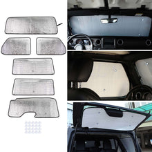 For 2018+ Jeep Wrangler JL 2 Door 6pcs Window Sun Shade Heat Visor Shield Cover RT-TCZ