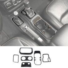 RT-TCZ 6PCS Gear Shift Cup Holder Rear Air Vent Trim Kit For Jeep Wrangler JL JLU & Gladiator JT 2018+ Accesories