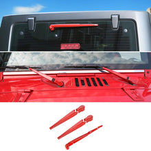 For 2007-2017 Jeep Wrangler JK Front & Rear Window Windshield Wiper Decor Cover Trim RT-TCZ