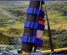 Universal Adjustable Roll Bar Fire Extinguisher Mount Holder Blue