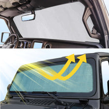 RT-TCZ Windshield Visors Sun Shade Heat Shield for 2018+ Jeep Wrangler JL JLU & Gladiator JT Aluminum Foil Triple Laminate Structure, Silver