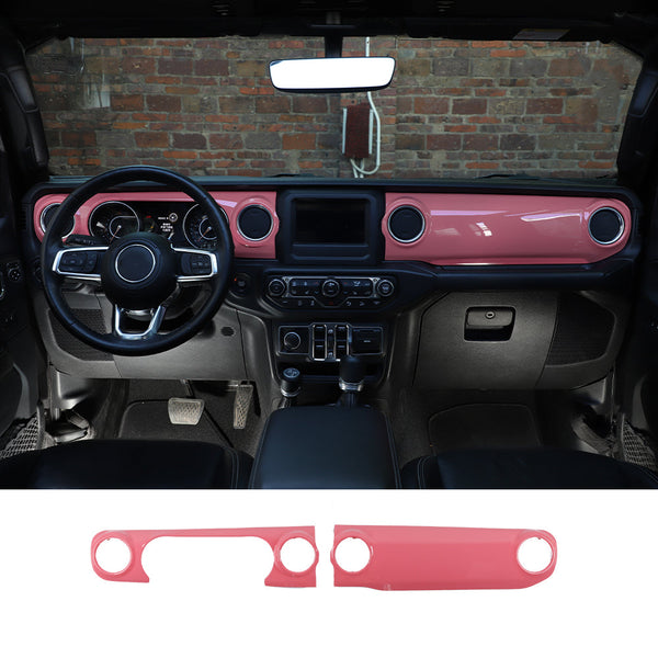 Glossy Green Instrument Dashboard Frame Cover Trim For Jeep