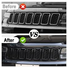 RT-TCZ Front Grille Inserts Grill Cover Trim Kit for 2017-2021 Jeep Grand Cherokee Exterior Accessories Black freeshipping - RT-TCZ