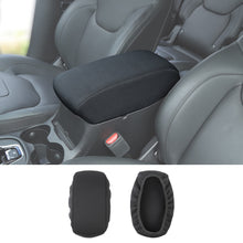 RT-TCZ Car Center Console Armrest Box Cover Pad for Jeep Cherokee 2014+ Black