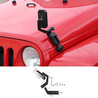 For Jeep Wrangler JK/JL/JT Hood Latch Reversing Rearview Mirror
