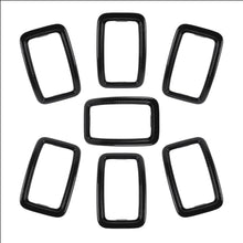 For 2017-2020 Jeep Grand Cherokee Front Grill Inserts Trim Grille Ring Cover Kit RT-TCZ