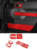 For 2007-2010 Jeep Wrangler JK 2 Door 8X Door Interior Trim Kit Decor Cover RT-TCZ