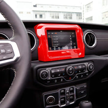 RT-TCZ 7" Red ABS Dashboard GPS Navigation Panel Frame Cover for 2018-2020 Jeep Wrangler JL JLU freeshipping - RT-TCZ