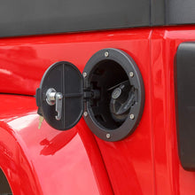 For 2007-2018 Jeep Wrangler JK Locking Gas Cap Cover Fuel Door