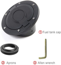 For 2007-2018 Jeep Wrangler JK JKU Gas Cap Cover Aluminum Fuel Filler Door RT-TCZ