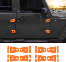 For 2007-2017 Jeep Wrangler JK JKU 4-Door Door Hinge Trim Cover ABS 8PCs RT-TCZ