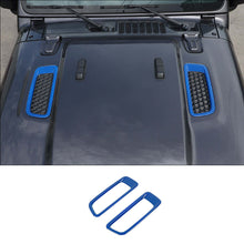 For 2018+ Jeep Wrangler JL JLU Hood Engine Bonnet Air Vent Outlet Cover Trim RT-TCZ