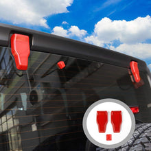 For Jeep Wrangler JL 2018+ Rear Tail Door Window Hinge & Rear Rain Wiper Nozzle Decorative Cover Trim