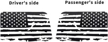For 2018+ Jeep Wrangler JLU 4 Door Rear Window Decals Vinyl American Flag Stickers RT-TCZ