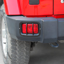 For 2007-2018 Jeep Wrangler JK Fog Light Guards Rear Bumper Fog Lamp Covers RT-TCZ