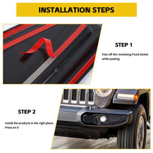 For 2018+ Jeep Wrangler JL/Gladiator JT Front Fog Lamp Light Cover Trim &  Front Bumper Fog Light Cover Trim RT-TCZ